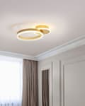 Miniatyrbild 2 av 9: LED Lampa Guld Aluminium Enkel Cirkelring Rund Form Glam Minimalistisk Vardagsrum Sovrum