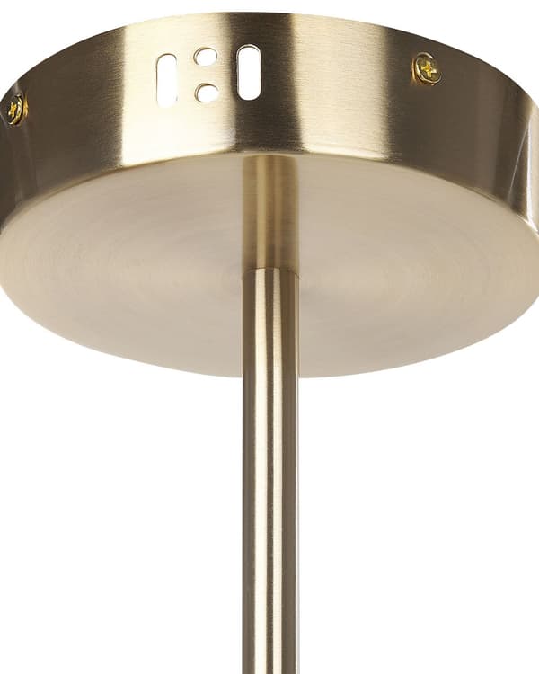 Pendellampa med 4 lampor Guld Metallram Minimalistisk Modernt Vardagsrum Sovrum