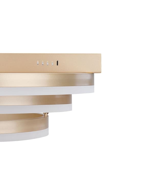 Taklampa Guld Aluminium Integrerade LED-lampor Rund Form Dekorativ Modern Glamourbelysning Vardagsrum Sovrum