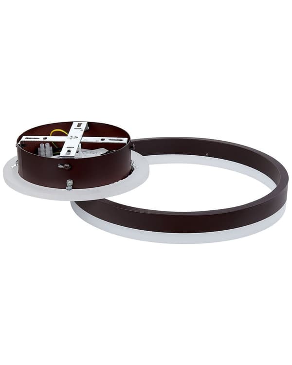 LED Lampa Brun Aluminium Enkel Cirkelring Rund Form Glam Minimalistisk Vardagsrum Sovrum