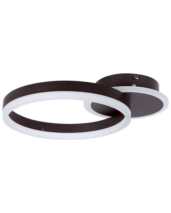 LED Lampa Brun Aluminium Enkel Cirkelring Rund Form Glam Minimalistisk Vardagsrum Sovrum