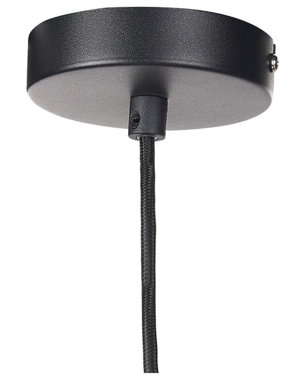 Hänglampa Svart och Silver Lampskärm av Rökfärgat Glas Modern Sovrum Vardagsrumsbelysning