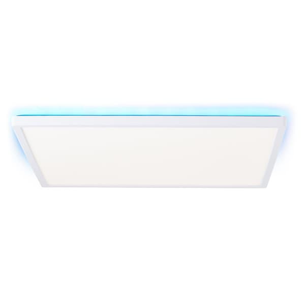Brilliant Saltery LED utanpåliggande takpanel 42x42cm vit plast fjärrkontroll Internt dimbar via fjärrkontroll 22 W LED integrerad (ljusflöde: 2500lm,