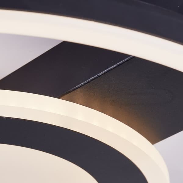 BRE-Light Maureen LED loftslampe 37x37cm sort Metal, plastik   22 W LED integreret (lysstrøm: 2900lm, lysfarve: 3000K)