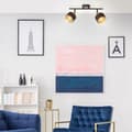 Miniatyrbild 4 av 5: Brilliant Grove spotlight 2-flames svart guld metall/textil   2x D45, E14, 28 W, Lämplig för dropplampa (ingår ej)