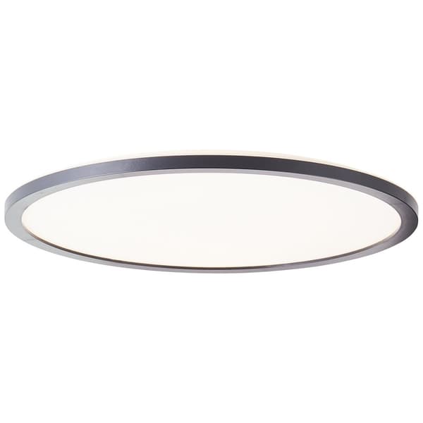 BRE-Light Sorell LED utanpåliggande takpanel 42cm svart/vit plast fjärrkontroll Internt dimbar via fjärrkontroll 24 W LED integrerad (ljusflöde: 2900l