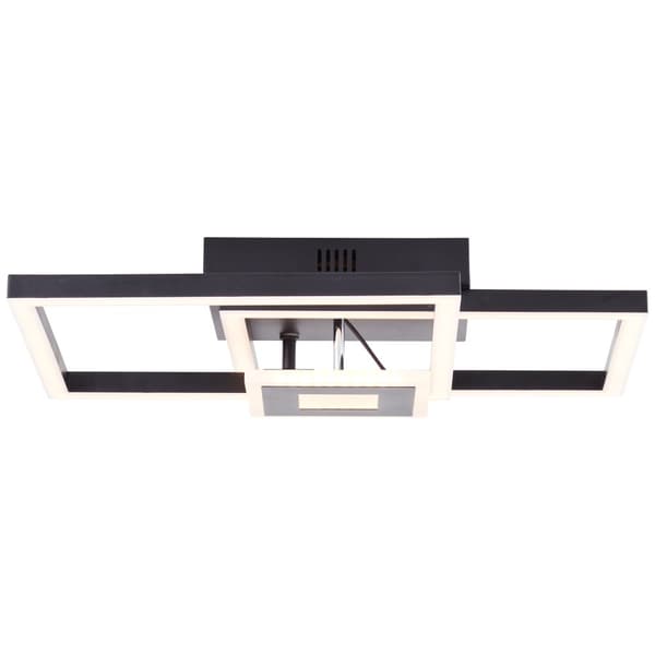 BRE-Light Bray LED loftslampe 40x40cm sort Metal, plastik 22 W LED integreret (lysstrøm: 2900lm, lysfarve: 3000K)