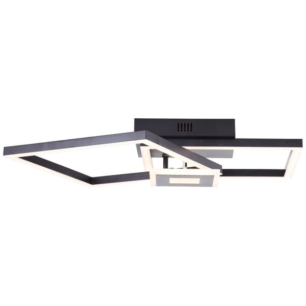 BRE-Light Bray LED loftslampe 40x40cm sort Metal, plastik 22 W LED integreret (lysstrøm: 2900lm, lysfarve: 3000K)