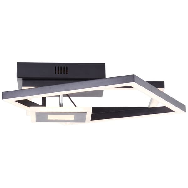 BRE-Light Bray LED loftslampe 40x40cm sort Metal, plastik 22 W LED integreret (lysstrøm: 2900lm, lysfarve: 3000K)