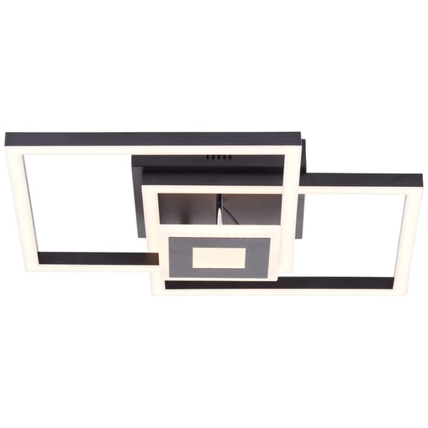 BRE-Light Bray LED loftslampe 40x40cm sort Metal, plastik 22 W LED integreret (lysstrøm: 2900lm, lysfarve: 3000K)