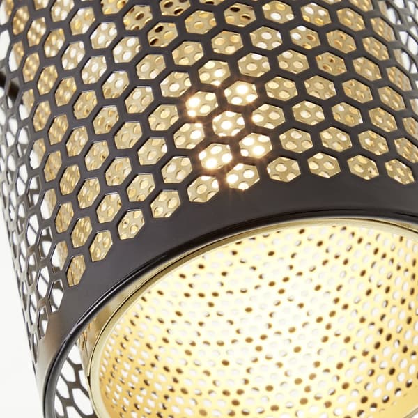 Brilliant Cheval spotlight bar 2-flames svart guld metall   2x D45, E14, 28 W, Lämplig för dropplampa (ingår ej)