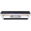 Miniatyrbild 2 av 5: BRE-Light Baldo LED taklampa 30x28cm svart/trä metall/trä/plast   24 W LED integrerad (ljusflöde: 2600lm, ljusfärg: 3000K)