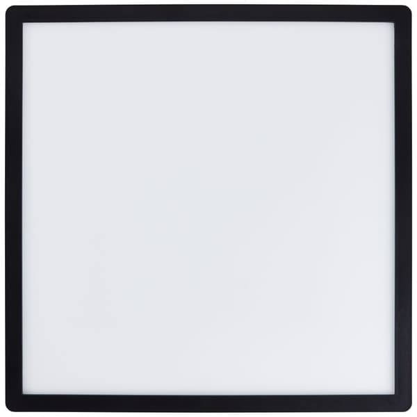 BRE-Light Milton LED overflademonteret loftpanel 42x42cm sort/hvid plast   24 W LED integreret (lysstrøm: 3200lm, lysfarve: 4000K)