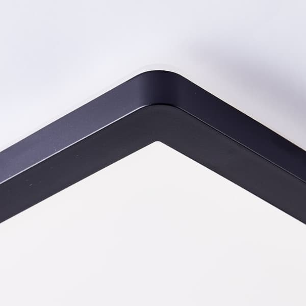 BRE-Light Milton LED overflademonteret loftpanel 42x42cm sort/hvid plast   24 W LED integreret (lysstrøm: 3200lm, lysfarve: 4000K)