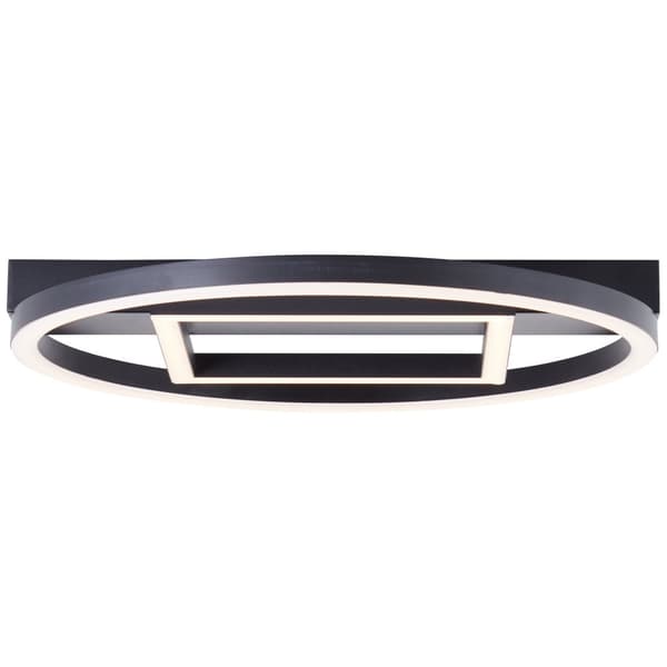 BRE-Light Maureen LED loftslampe 37x37cm sort Metal, plastik   24 W LED integreret (lysstrøm: 2500lm, lysfarve: 3000K)