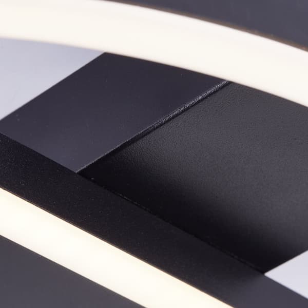 BRE-Light Maureen LED loftslampe 37x37cm sort Metal, plastik   24 W LED integreret (lysstrøm: 2500lm, lysfarve: 3000K)