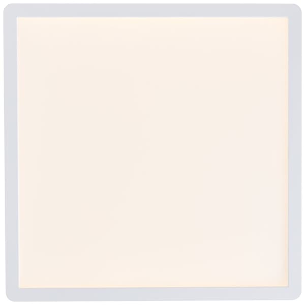 BRE-Light Sorell LED overflademonteret loftpanel 29x29cm hvid plast fjernbetjening Internt dæmpbar via fjernbetjening 18 W LED integreret (lysstrøm: 2