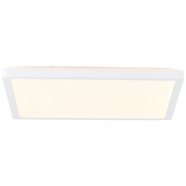 BRE-Light Sorell LED overflademonteret loftpanel 29x29cm hvid plast fjernbetjening Internt dæmpbar via fjernbetjening 18 W LED integreret (lysstrøm: 2