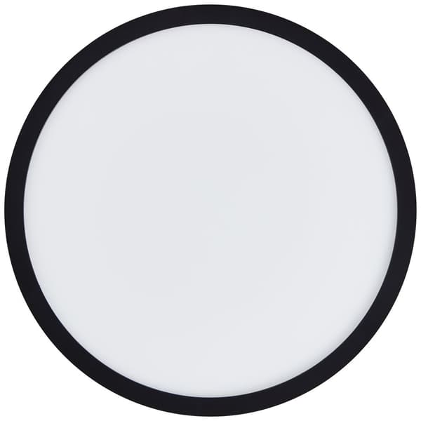 BRE-Light Sorell LED utanpåliggande takpanel 29cm svart/vit plast fjärrkontroll Internt dimbar via fjärrkontroll 18 W LED integrerad (ljusflöde: 2500l