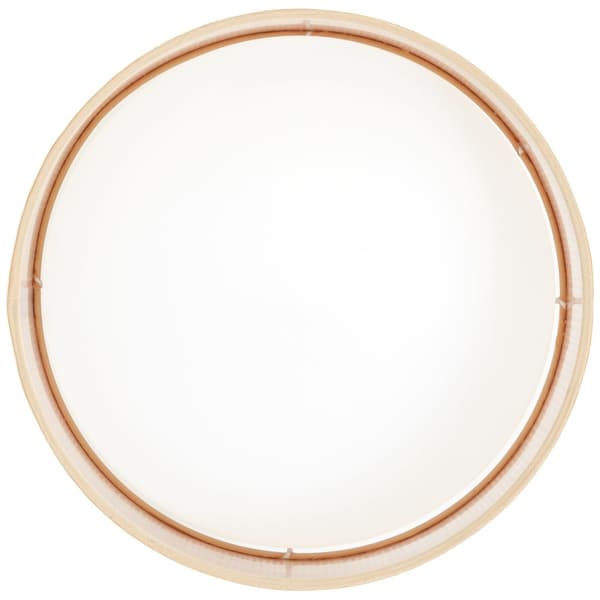 Brilliant Zoe loftslampe 28cm natur/hvid Raffia/Plast/Metal   24 W LED integreret (lysstrøm: 3100lm, lysfarve: 3000-6500K)