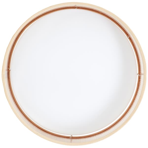 Brilliant Zoe loftslampe 28cm natur/hvid Raffia/Plast/Metal   24 W LED integreret (lysstrøm: 3100lm, lysfarve: 3000-6500K)