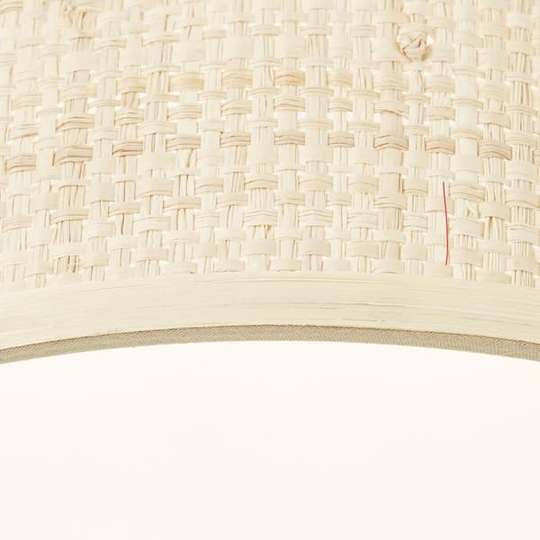 Brilliant Zoe loftslampe 28cm natur/hvid Raffia/Plast/Metal   24 W LED integreret (lysstrøm: 3100lm, lysfarve: 3000-6500K)