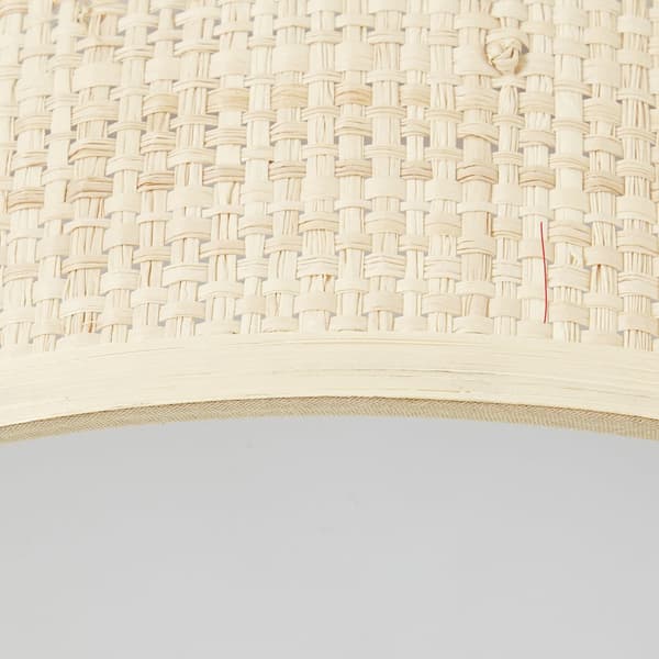 Brilliant Zoe loftslampe 28cm natur/hvid Raffia/Plast/Metal   24 W LED integreret (lysstrøm: 3100lm, lysfarve: 3000-6500K)