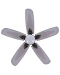 Miniatyrbild 6 av 9: Takfläkt med lampa Ventilator Silver Syntetiskt Material Metall 5 Blad Fjärrkontroll Minimalistisk Design