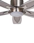 Miniatyrbild 7 av 9: Takfläkt med lampa Ventilator Silver Syntetiskt Material Metall 5 Blad Fjärrkontroll Minimalistisk Design
