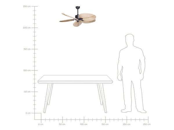 Takfläkt Metall Svart Naturlig Hastighetsreglering Timer Vardagsrum Sovrum Modern Skandinavisk Design