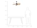Miniatyrbild 8 av 8: Takfläkt Metall Svart Naturlig Hastighetsreglering Timer Vardagsrum Sovrum Modern Skandinavisk Design