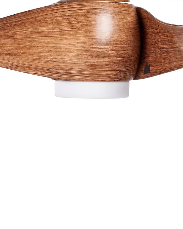 Takfläkt med Lampa Brun Syntetiskt Material Järn Fjärrkontroll Synliga Träfiber Modern Traditionell Vardagsrum
