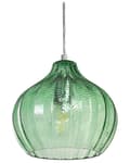 Miniatyrbild 1 av 10: Taklampa Grön glasskärm Retrobelysning Hängande lampa