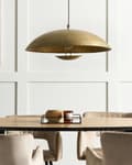 Miniatyrbild 4 av 8: Taklampa Mässing Färg Järn Kupolskärm Taklampa Modern Stil Heminredning Tillbehör Handgjord
