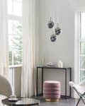 Miniatyrbild 4 av 9: Taklampa Transparenta Glasskärmar Mässing Järn 3 Lampor Modern Design Heminredning Tillbehör Vardagsrum