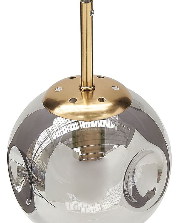 Taklampa Transparenta Glasskärmar Mässing Järn 3 Lampor Modern Design Heminredning Tillbehör Vardagsrum