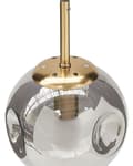 Miniatyrbild 7 av 9: Taklampa Transparenta Glasskärmar Mässing Järn 3 Lampor Modern Design Heminredning Tillbehör Vardagsrum