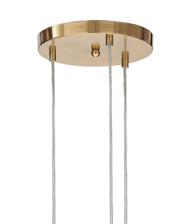 Taklampa Transparenta Glasskärmar Mässing Järn 3 Lampor Modern Design Heminredning Tillbehör Vardagsrum
