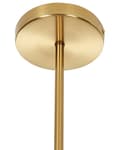 Miniatyrbild 9 av 10: Taklampa Mässing Metall 100 cm 13-glödlampa Armatur Vit Glas Globe Skärmar Glam Ljuskrona