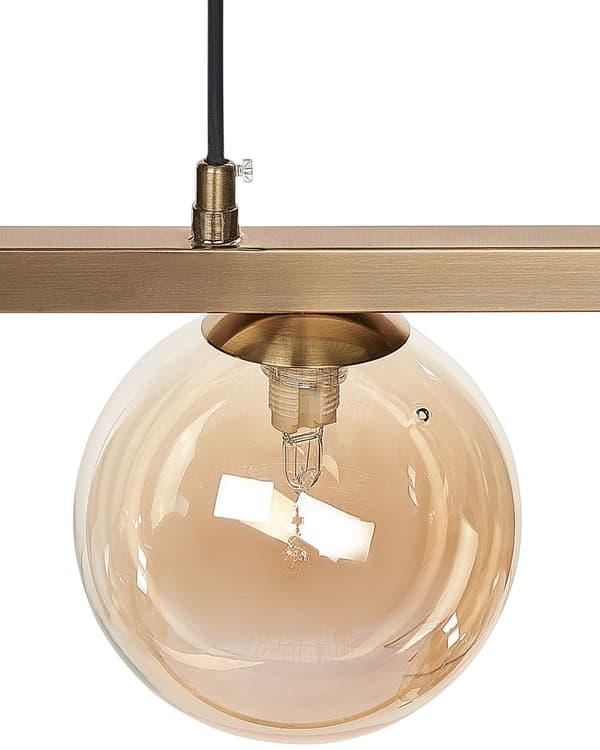 5-ljus pendellampa Mässing Metall Rektangulär ram Glam Industriell stil Vardagsrum Matsal