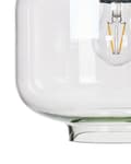 Miniatyrbild 7 av 9: Taklampa Transparenta Glasskärmar Svart Järn 6 Lampor Modern Design Heminredning Tillbehör Vardagsrum