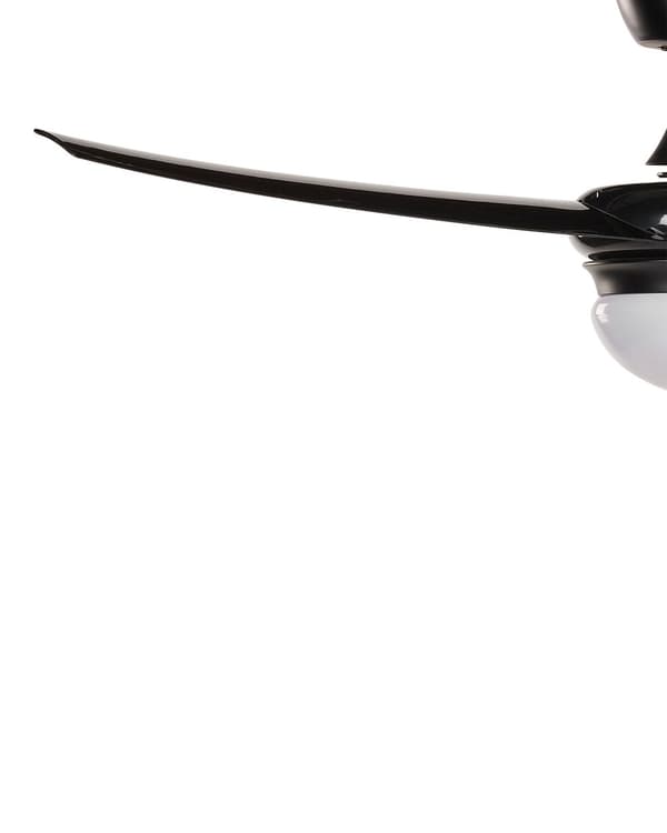 Takfläkt med ljus Ventilator Svart syntetmaterial Fjärrkontroll 6 hastighetsalternativ 3 ljustemperaturer Traditionellt vardagsrum Sovrum