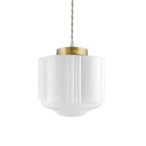 Taklampa Daga Opal/Mässing