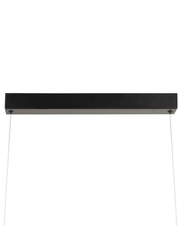 Pendellampa Mörk ek 115 cm med Dimmer Integrerad LED-lampa Hängande Retro Rustik belysning