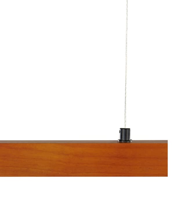 Pendellampa Mörk ek 115 cm med Dimmer Integrerad LED-lampa Hängande Retro Rustik belysning