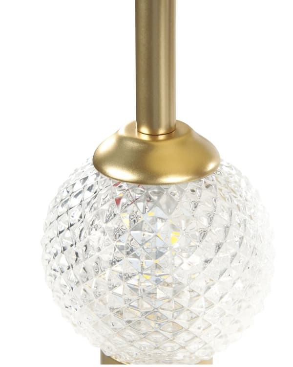 Taklampa Guld Metall Järn Glasskärm Integrerade LED-lampor Rund Form Modern Glamour Belysning Vardagsrum Matsal Sovrum