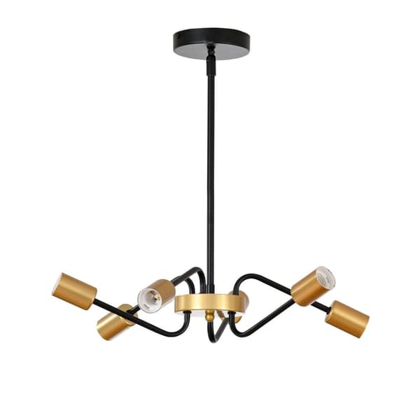 Rootz Lysekrone Hængelampe - Sort, Guld - Metal - cm x cm x 47,24 cm