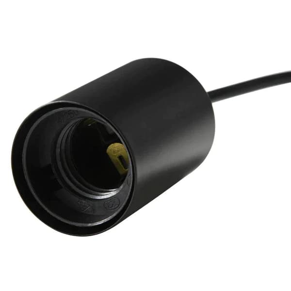 Rootz Pendellampa - Hänglampa - 3-lampa - Justerbar i höjdled - Industriell design - Metall + Trä - Svart - 50L x 8W x 33H cm