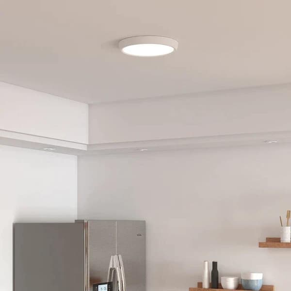 Rootz Loftslys - Smart LED - App og stemmestyring - Fjernbetjening - Timer - Mange farver - Ø30 x 3,2 cm