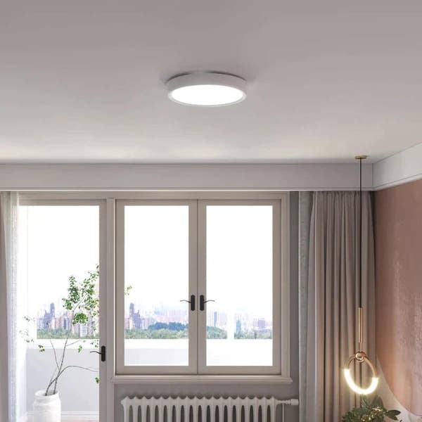 Rootz Loftslys - Smart LED - App og stemmestyring - Fjernbetjening - Timer - Mange farver - Ø30 x 3,2 cm